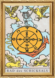 Tarotkarte X Rad des Schicksals